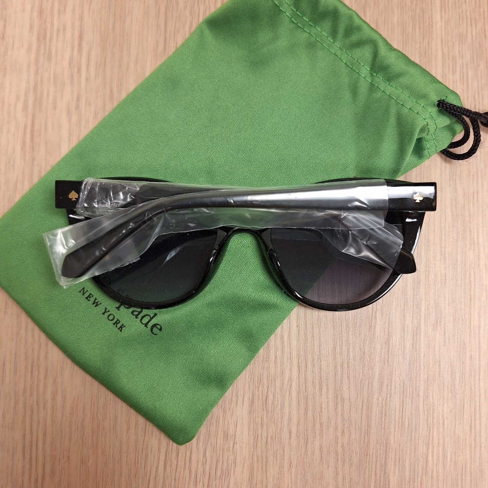 Kate Spade New York Samantha Cat Eye Black Sunglasses - Picture 4 of 5